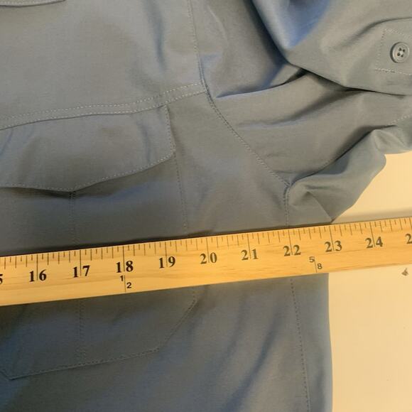 Columbia Shirt Mens XL Hiking Outdoors Omni-shield Lightweight Roll Tab Sleeves - Picture 12 of 13